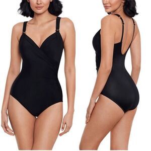 Miraclesuit Black One Piece Swimsuit NWT